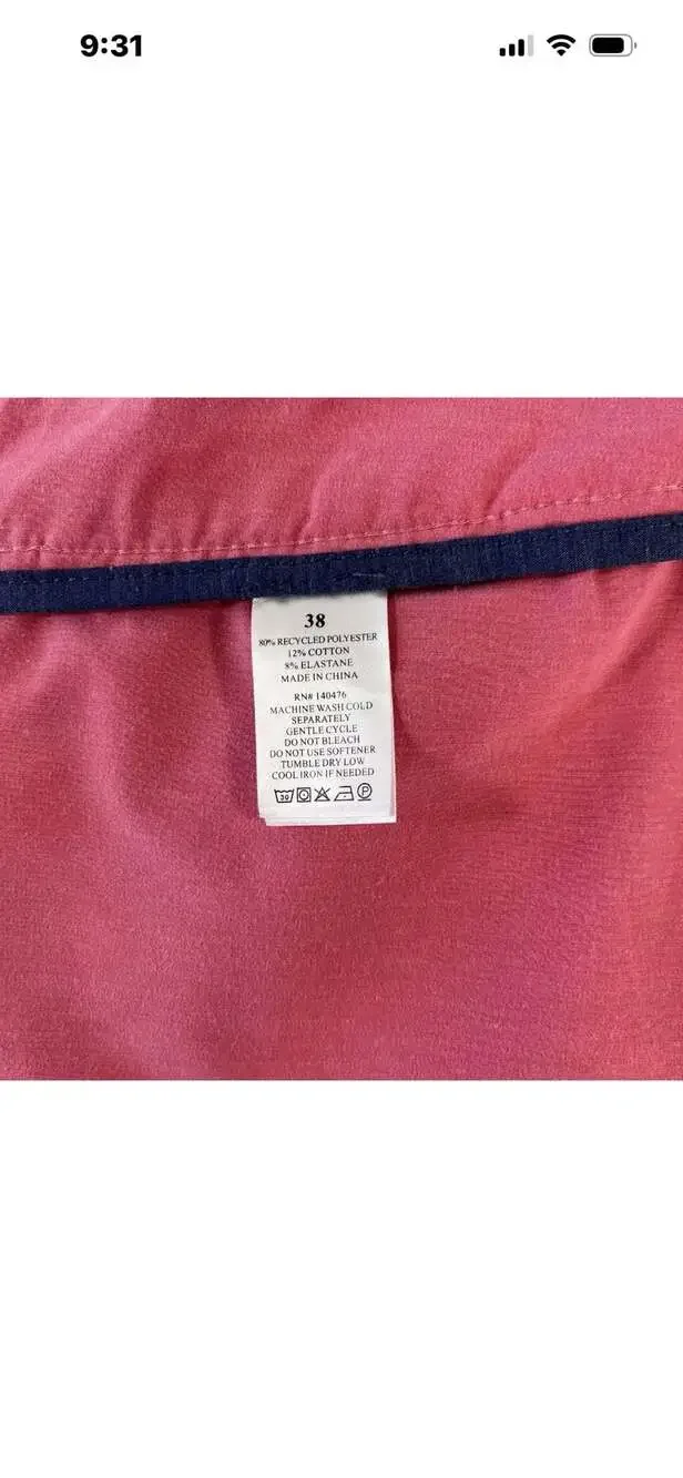 Faherty All Day Shorts Sunset Pink Size 38